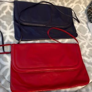 Leather Envelope Clutch / Crossboy made in Italy (2)